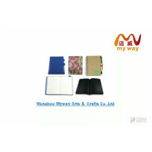Promotion custom notebook manufacturer pu leather soft cover notebook